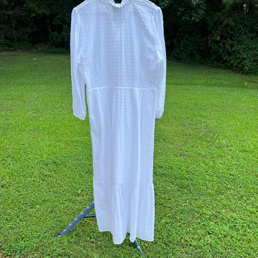 White Ruffle Dress - Picture 2 of 7